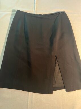 DKNY Black Women’s A-Line Skirt with Front Slit size 6